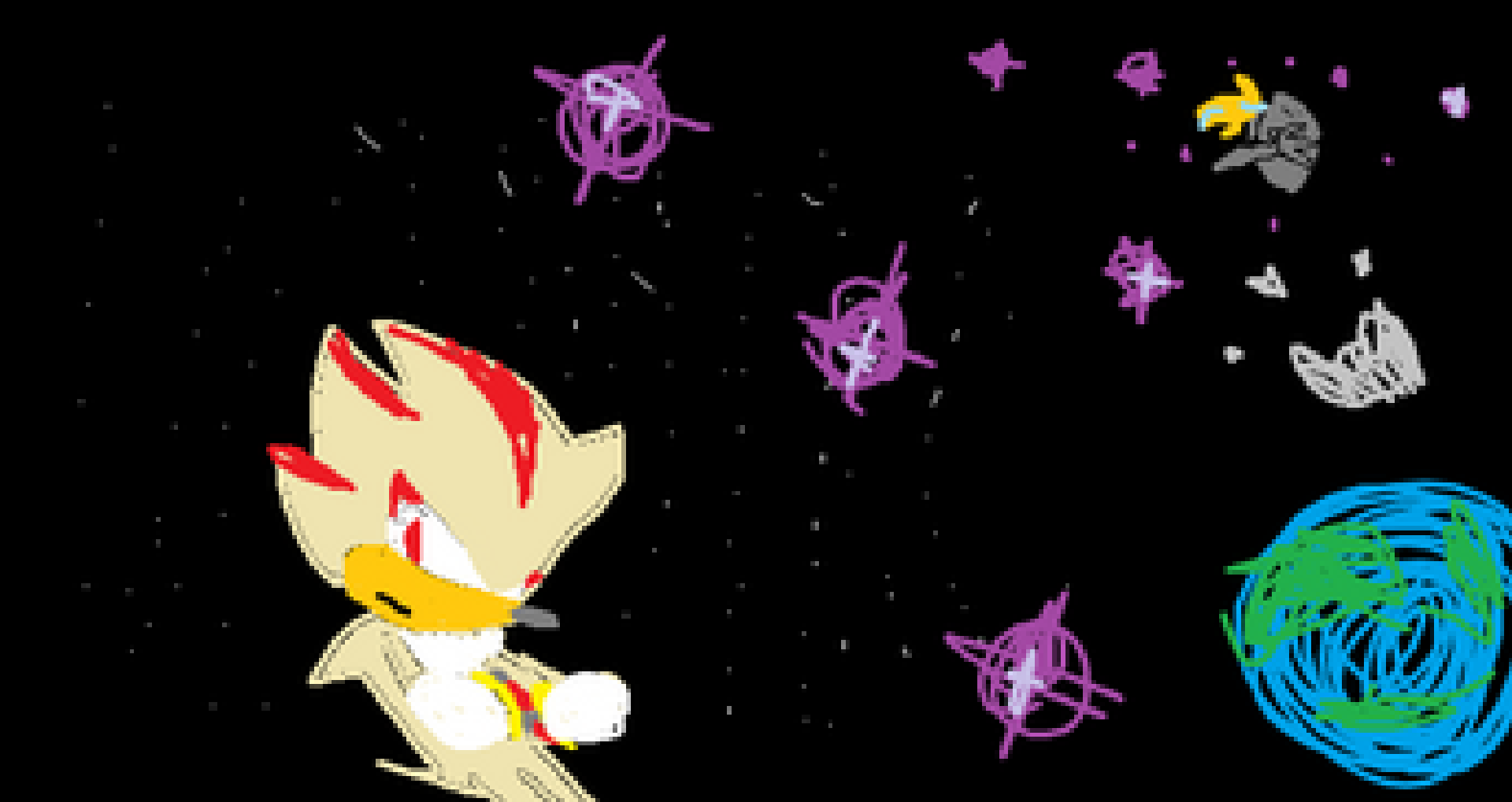 Shadow game ms paint drawing