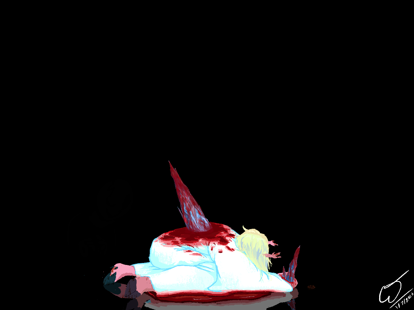 Shadow game ms paint drawing