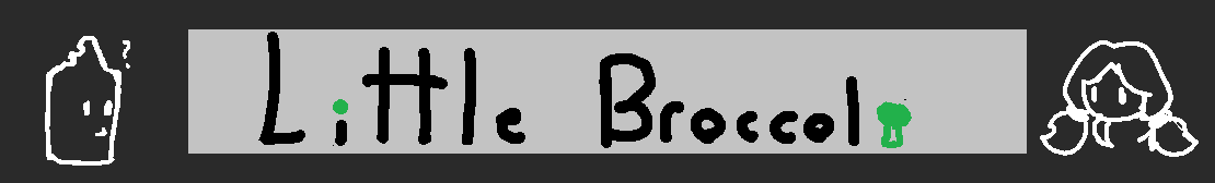 website logo header that says Little Broccoli or something